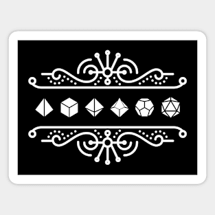 Ornamental Dice Set of Necromancer Tabletop RPG Gaming Magnet